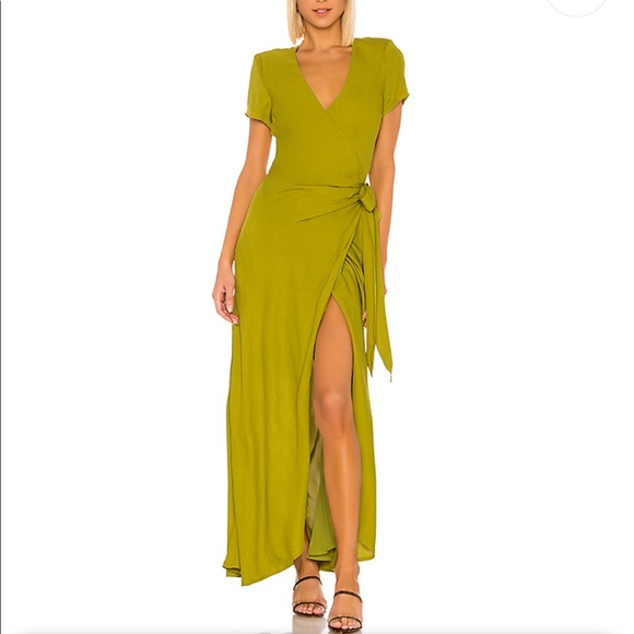 lpa green dress Bayside Striped Midi Dress La Palma – Monkee's of High Point main image 1